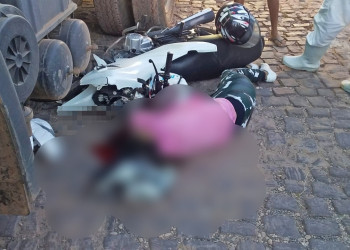Mulher morre atropelada por caminhão no bairro Angelim